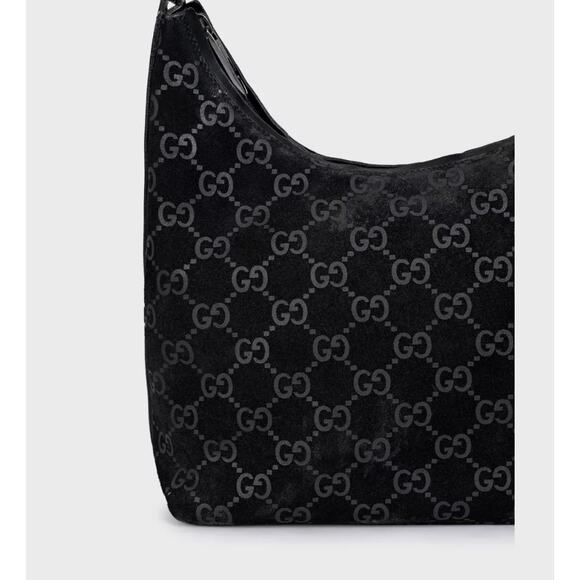 Gucci Abbey Black Suede Handbag with Dust Bag - Picture 5 of 7